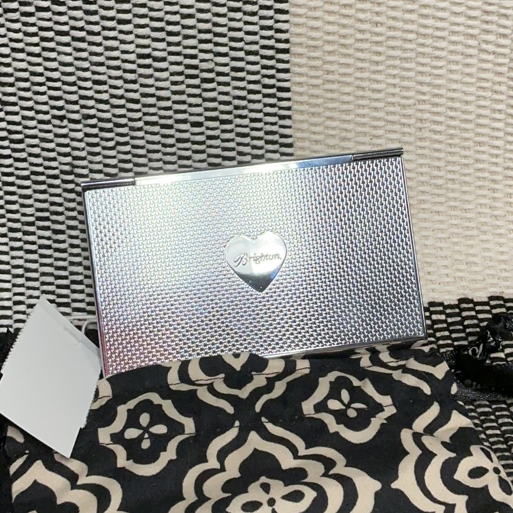 Brighton nwt ready for my close up fashionista mirror compact bus card holder - Picture 3 of 4